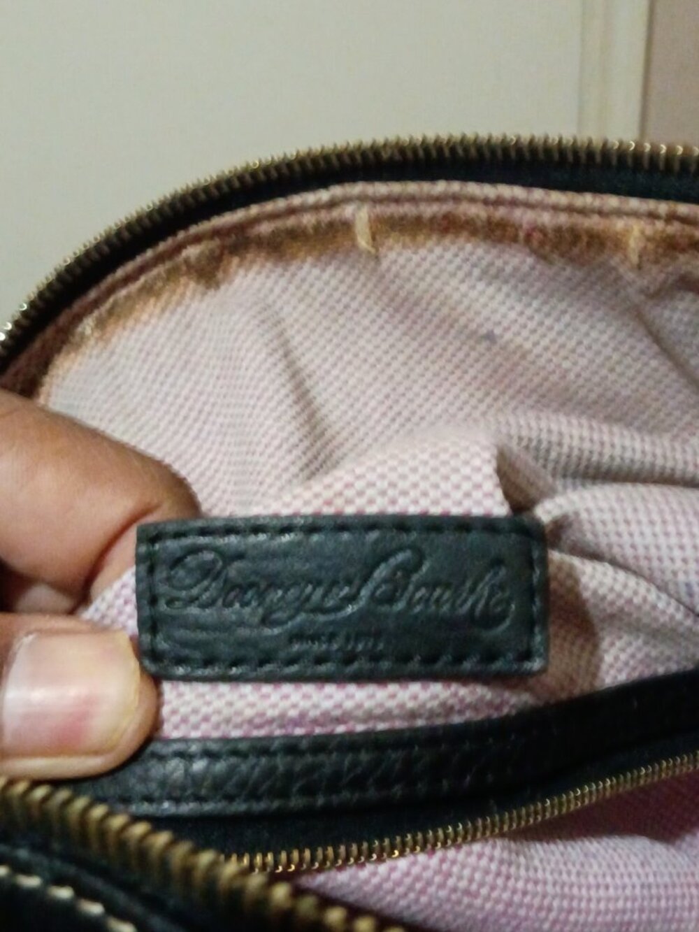 Dooney & Bourke Black Pebble Grain Dillon Hobo Shoulder Sac Large Handbag - Picture 11 of 16